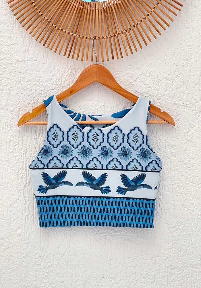Cropped Sobeana estampado