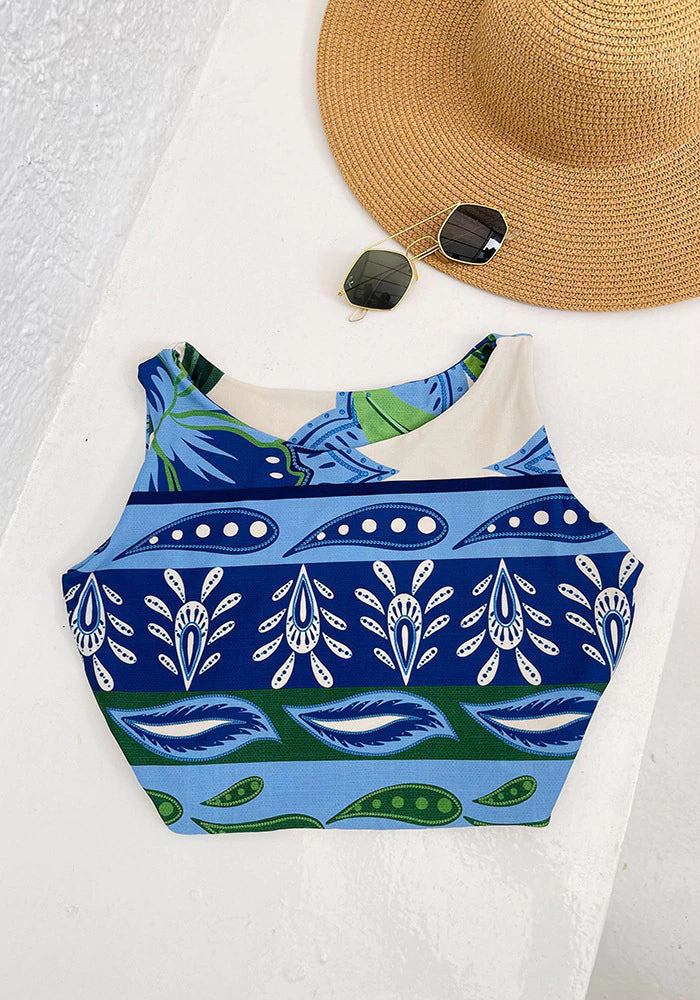 Cropped Sobeana estampado