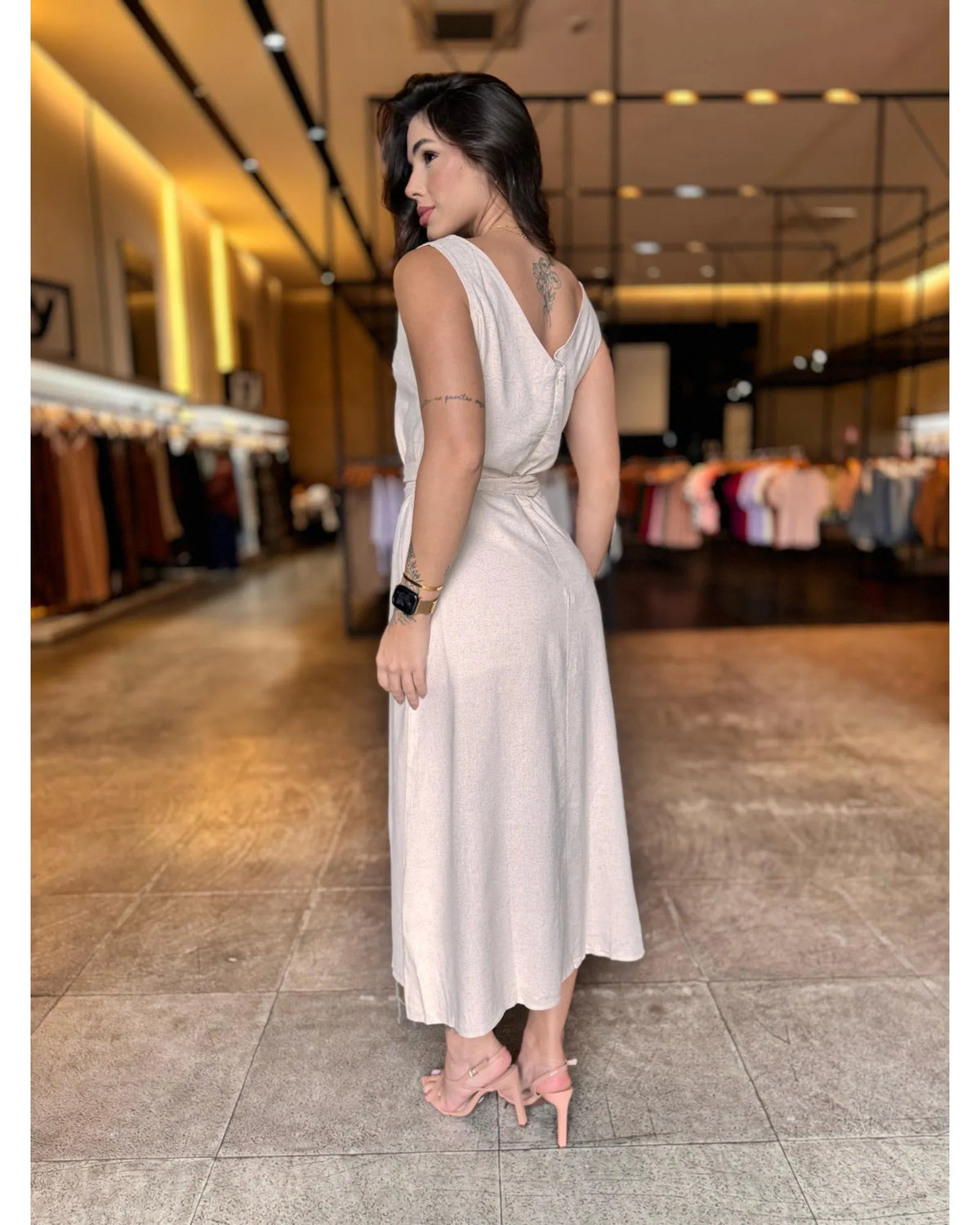 Vestido Linho Isis